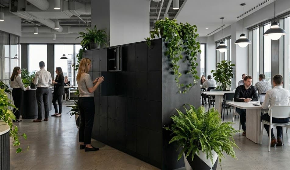 Corporate & Shared Workspace smart locker feature