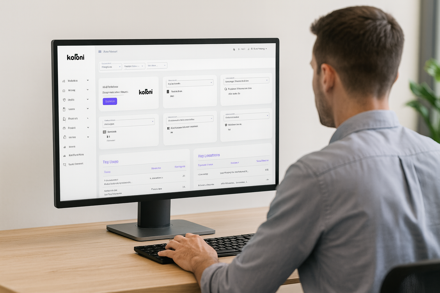 AccessaOS cloud management dashboard for smart locker operations
