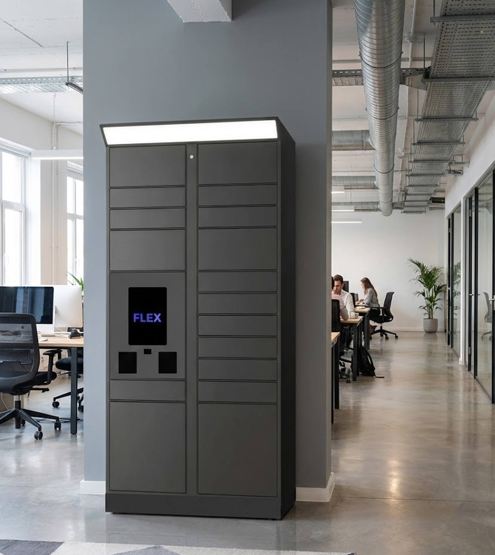Accessa smart locker systems lineup with modular configurations