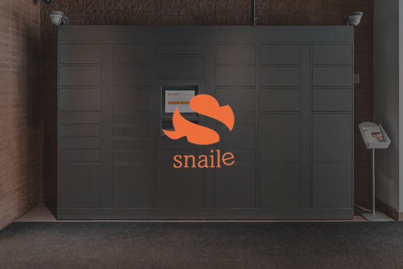 Snaile Lockers network powered by Accessa smart locker platform