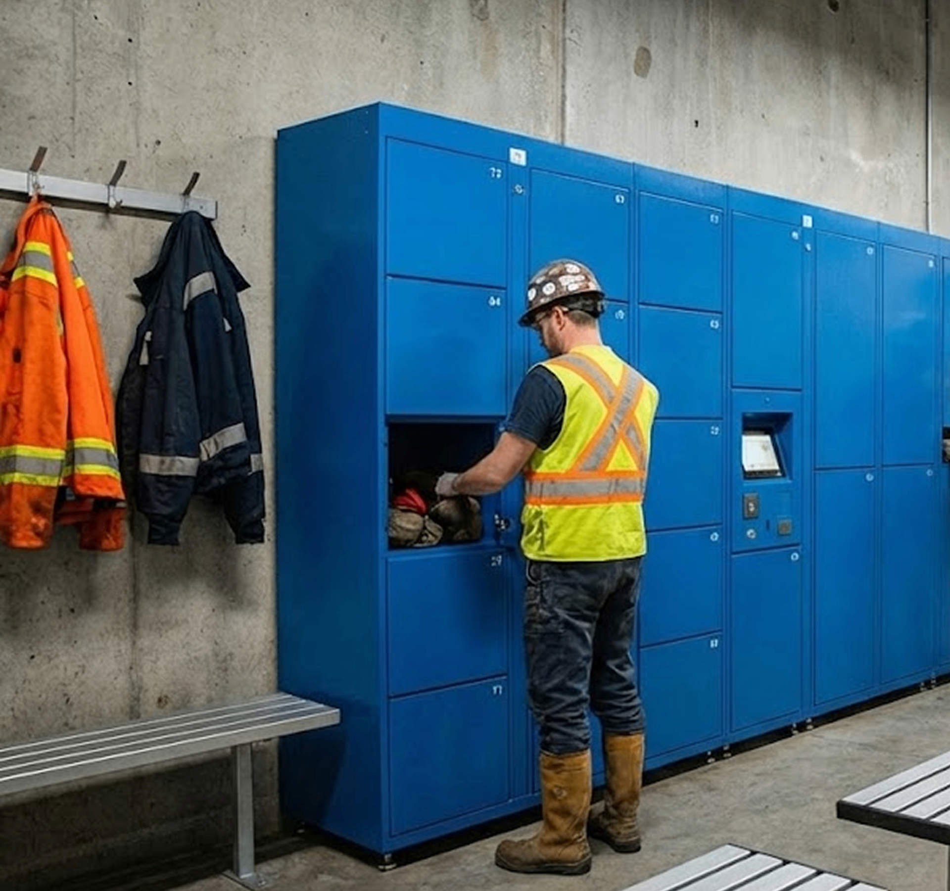 Employee Storage smart locker feature