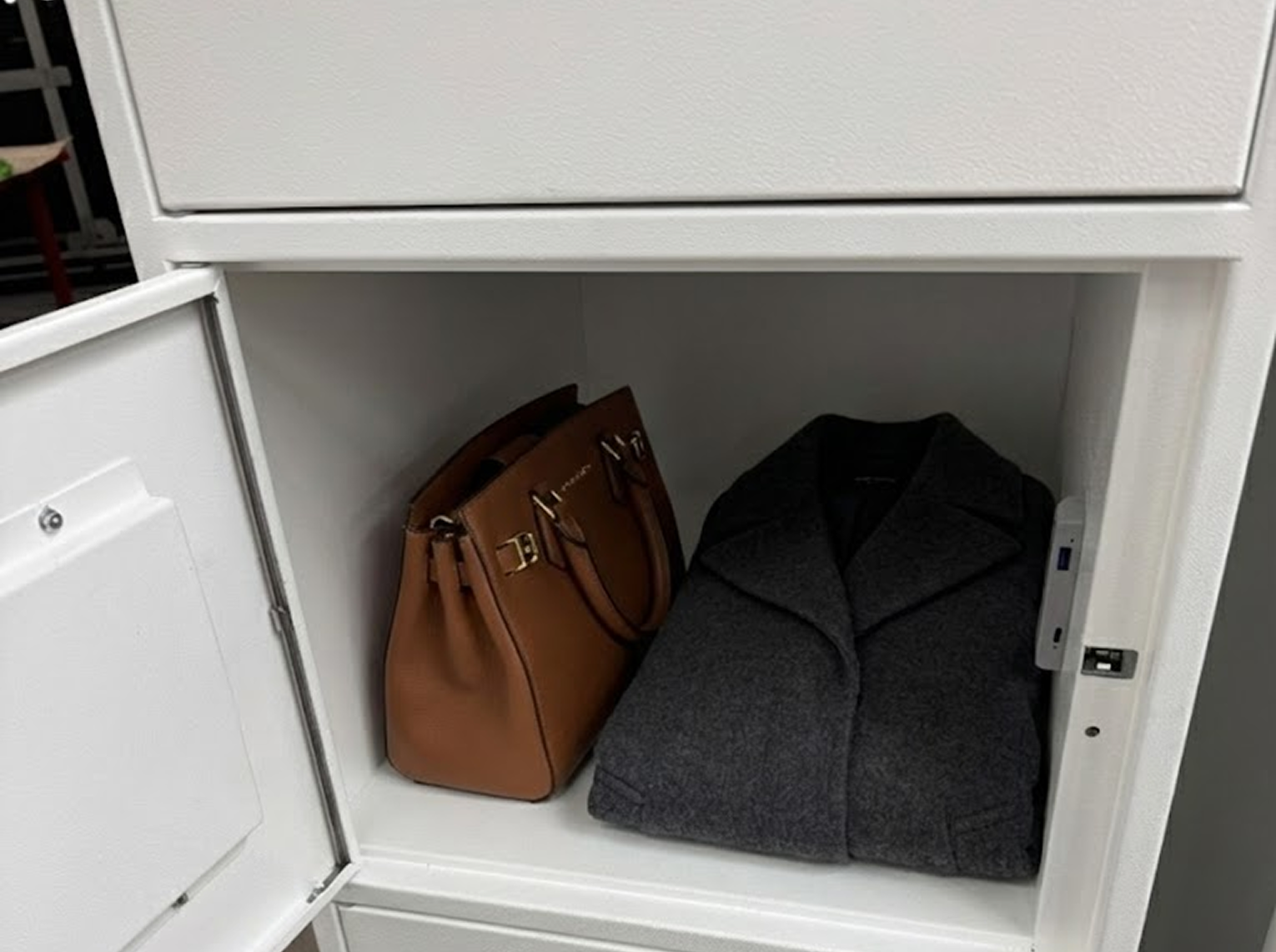 Smart employee lockers for retail store staff storage